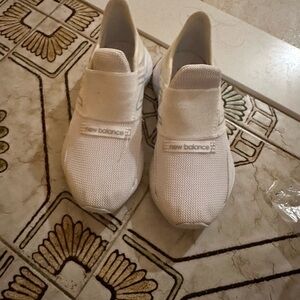New Balance White Slip-On Sneakers